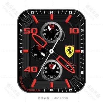 法拉利酷黑红三盘Ferrari Red 1 McGee高级表盘.clock