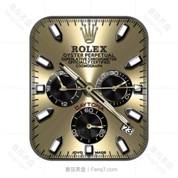 劳力士ROLEX金色不锈钢三盘高级表盘.clock