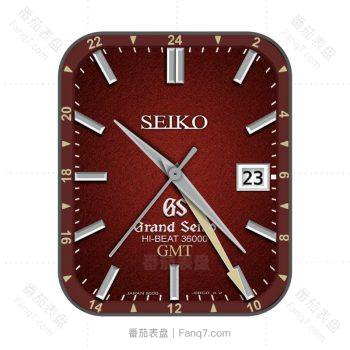 Seiko精工酒红表盘.clock