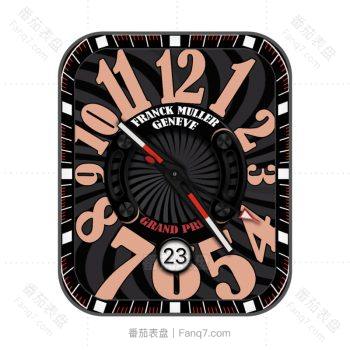 Franck Muller法兰克穆勒酷黑棕中间旋转表盘.clock