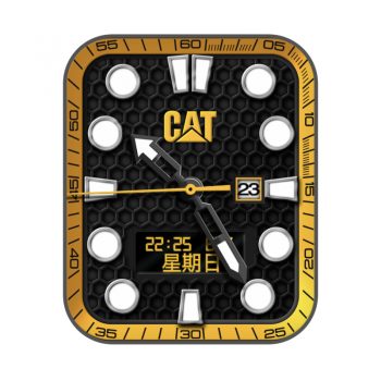catfootwear黑橙蜂窝表盘.clock