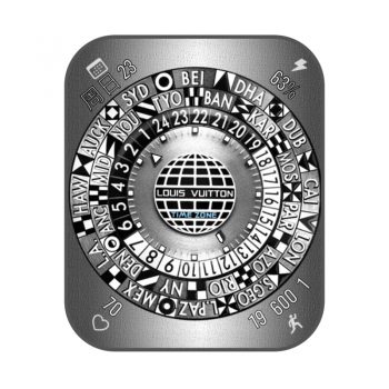 LOUIS VUITTON复古银盘表盘.clock