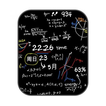 理科生黑板数字方程数学计算公式学霸表盘.clock