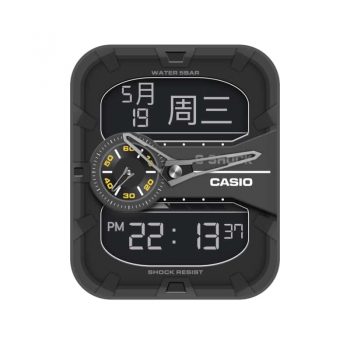 卡西欧CASIO-BABY-G限定联名手表碳黑表盘三盘.clock