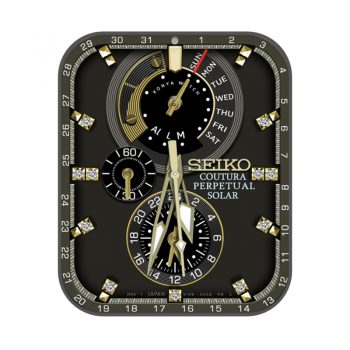 SEIKO精工-ASTRON碳黑表盘镶钻三盘.clock