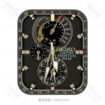 SEIKO精工-ASTRON碳黑表盘镶钻三盘.clock