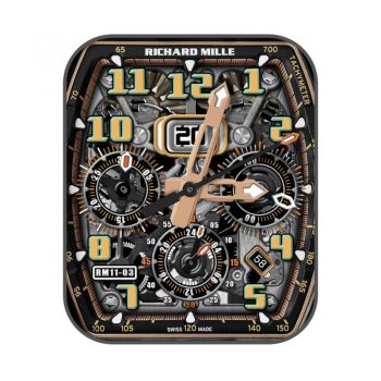Richard Mille Sapphire 理查德米勒机械三盘银橙金高级动态表盘.clock