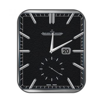 JAEGER LECOUTRE积家黑银单盘格调表盘.clock