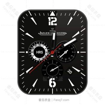 JAEGER LECOUTRE积家酷黑三盘简约表盘.clock