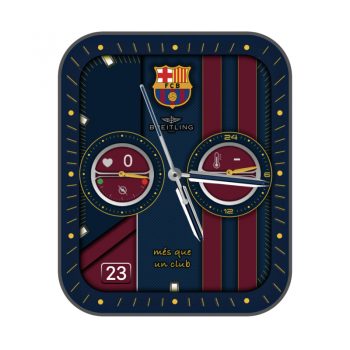 百年灵BREITLING限定巴塞罗那队表盘蓝红勋章系.clock
