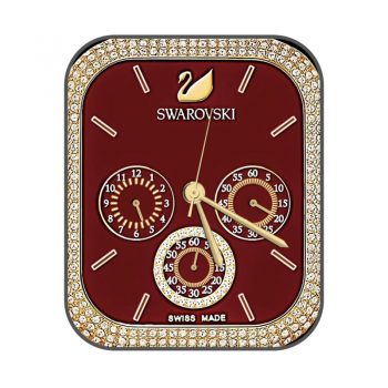施华洛世奇SWAROVSKI红色表盘钻石外圈.clock