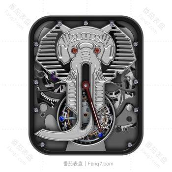 jelephant tourbillon大象机械表盘灰色.clock