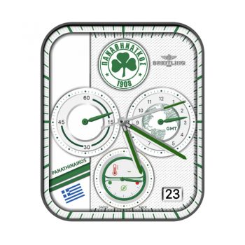 百年灵BREITLING欧联杯热尔曼带帽马赛三叶草外圈测速仪.clock