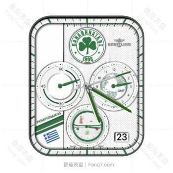 百年灵BREITLING欧联杯热尔曼带帽马赛三叶草外圈测速仪.clock