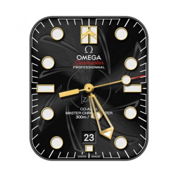 欧米茄OMEGA300米潜水表詹姆斯·邦德限量款黑色表盘枪膛线纹理.clock