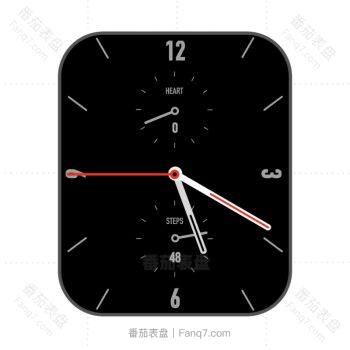 法穆兰HEART黑色简约表盘.clock