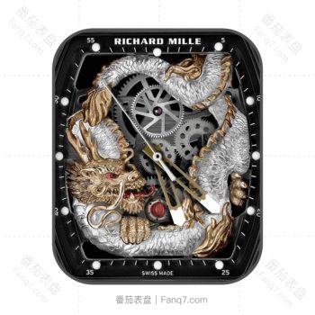 理查德米尔RICHARD MILLE男士系列RM 57-03银龙图案机械蟠龙表盘.clock