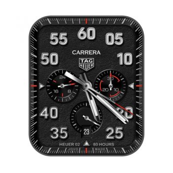 泰格豪雅手表TAG HEUER卡莱拉防水运动赛车优雅瑞士黑色印花表盘.clock