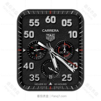 泰格豪雅手表TAG HEUER卡莱拉防水运动赛车优雅瑞士黑色印花表盘.clock