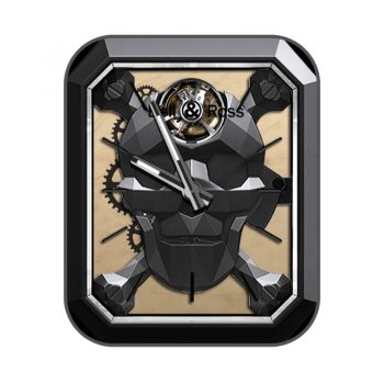 bell & ross 柏莱士磨砂黑切边人头陀飞轮齿轮旋转表盘.clcok