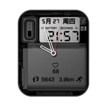 黑灰电子仪表盘简单表盘.clock