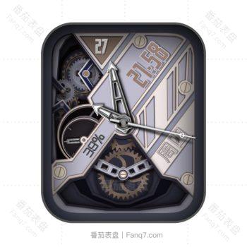 Dream金属高级动态齿轮旋转表盘.clock