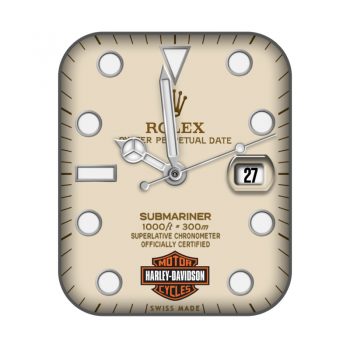 ROLEX劳力士浅黄大圆时刻简单表盘.clcok