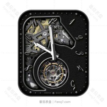 HERMES爱马仕马头机械陀飞轮高级表盘.clock