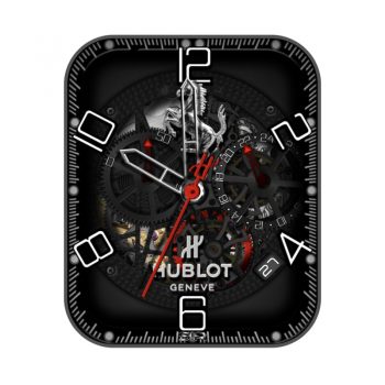 Hublot Ferrari法拉利标志黑色齿轮动态表盘.clock
