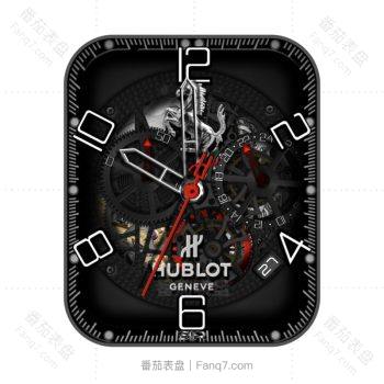 Hublot Ferrari法拉利标志黑色齿轮动态表盘.clock