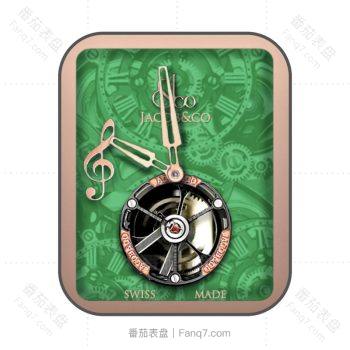 Jacob&co 杰克宝蓝色音符陀飞轮.clock