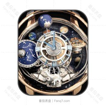 Jacob&co 杰克宝天体陀飞轮高级表盘.clock