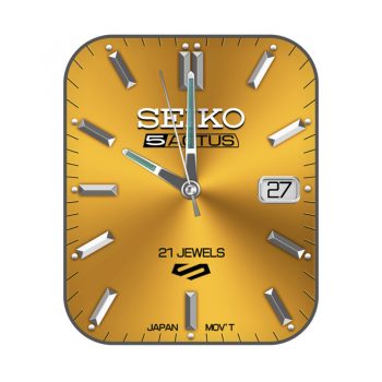 SEIKO精工金色盘面简约表盘.clock