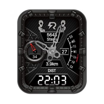 酷黑外星人织网缩放动态表盘.clock