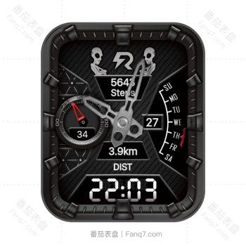 酷黑外星人织网缩放动态表盘.clock