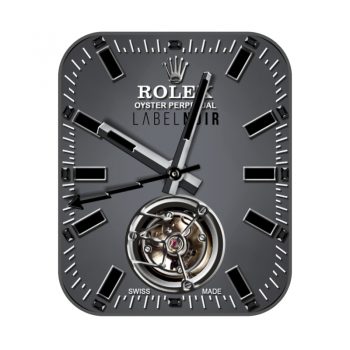 ROLEX劳力士灰底金属陀飞轮表盘.clock