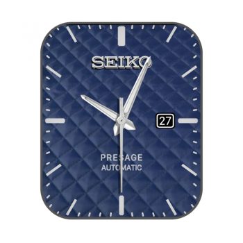 SEIKO精工斜格深蓝简单表盘.clock