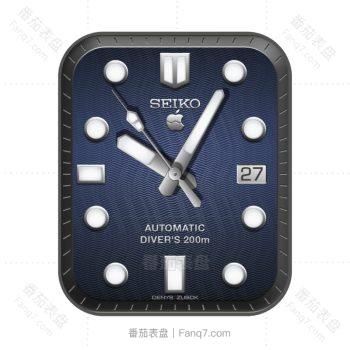 SEIKO精工深蓝波纹表盘.clock