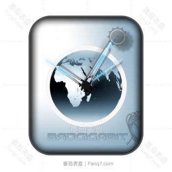 灰蓝朦胧地球旋转动态高级表盘.cock