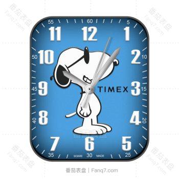 蓝色史努比卡通表盘.clock