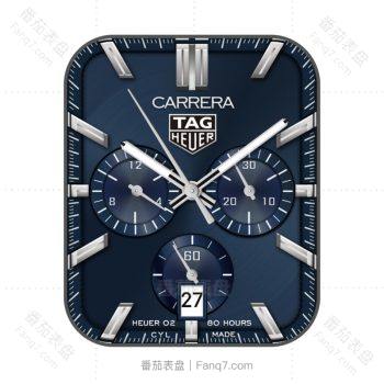 TAG HEUER泰格豪雅深蓝拉丝表盘.clock