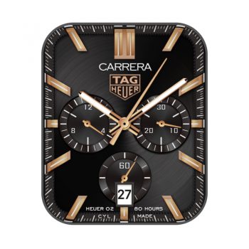 TAG HEUER泰格豪雅酷黑金三盘高级表盘.clock