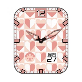 tory burch心造型红白表盘.clock