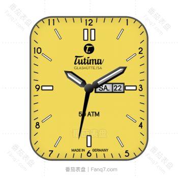 帝玛Tutima 金黄 色简约表盘.clock