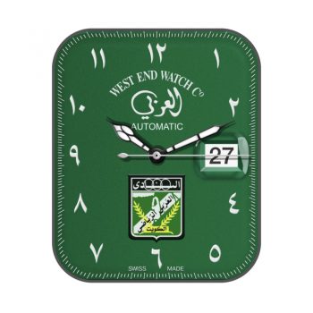 瓦斯针west end 绒毛绿简约表盘.clock