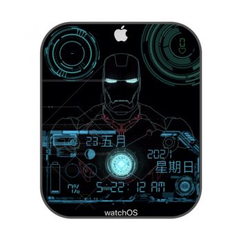 漫威系列钢铁侠Iphone苹果watch.clock