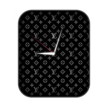 LOUIS VUITTON路易斯威登黑色印花表盘.clock