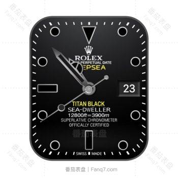 劳力士ROLEX探险家型深潜型黑色表盘.clock