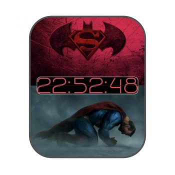 BATMAN.vs.superman漫威系列超人红蓝色.clock