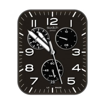 Swatch斯沃琪黑白三小盘.clock